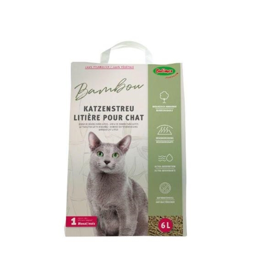 Picture of Bubimex Bamboo Cat Litter – 6L Natural Odor Control